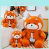 Raccoon Plush Cartoon Toy Orange Furry Stuffed Animal Children Birthday Gift