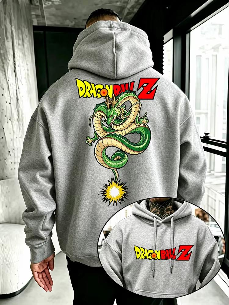 Dragon Ball Z Shenron Men's Hoodie, High Quality Warm Autumn Winter Pullover, Casual Street Style Women And Men Hoodies