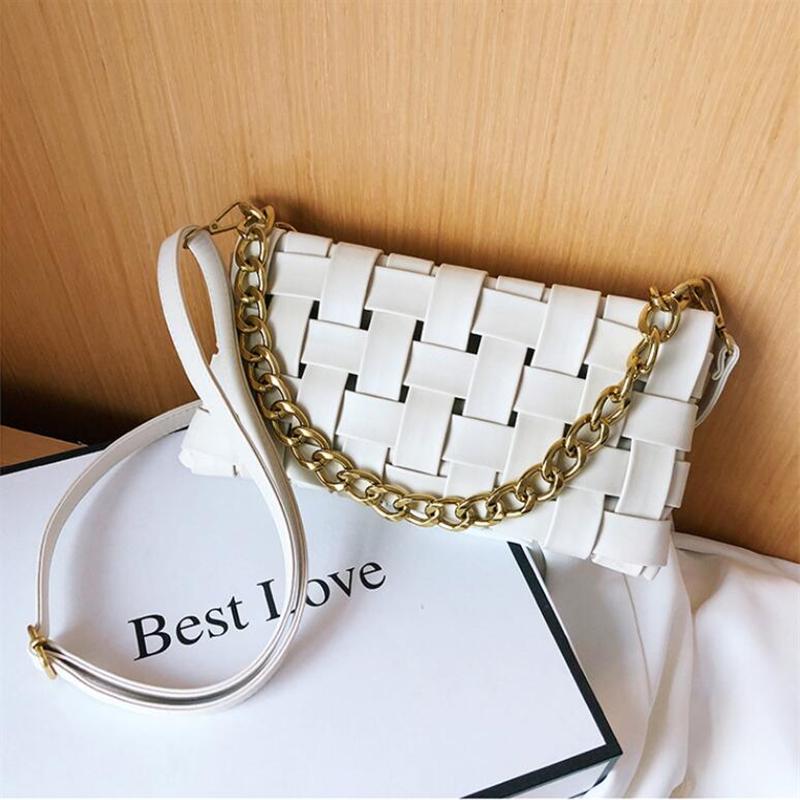 Fashion Braided Shoulder Bag New Western Style PU Leather Wild Woven Underarm Package Texture Designer Womens Shoulder Bag ARI