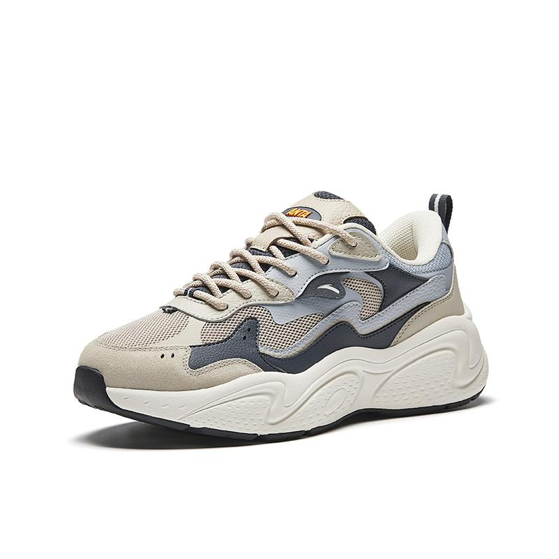 Anta Star Sports Comfortable Fashion Slip Resistant Wear Resistant Breathable Low Top Dad Shoes Men Sneaker Light-Blue 912518806-1