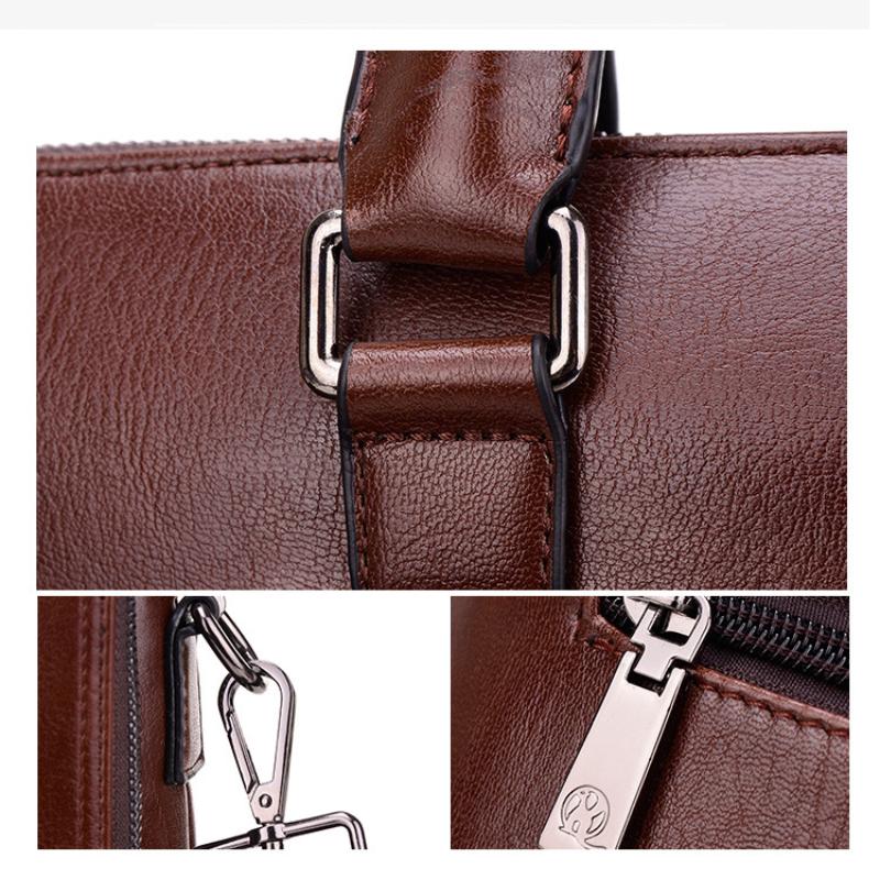 Men's Diagonal Handbag Horizontal Casual Briefcase Business Computer Bag