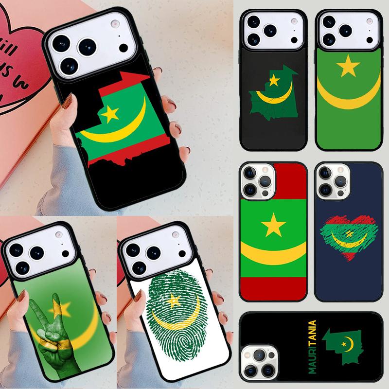 Mauritania Flag Phone Case For iPhone 17 Air 14 15 13 12 Max Cover For Apple 16e 11 Pro Max Plus Coque