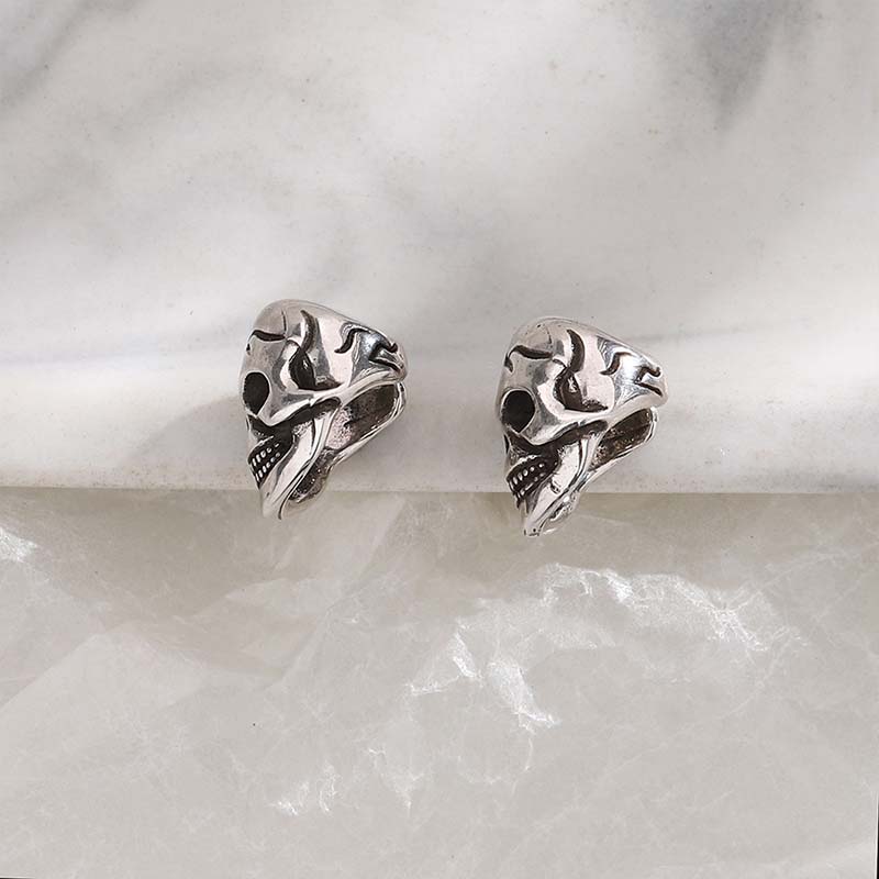 Серьги-клипсы в виде скелета в стиле панк для женщин, винтажные полые серьги-маски, забавные аксессуары для ушей для пары, модные украшения для вечеринки на Хэллоуин