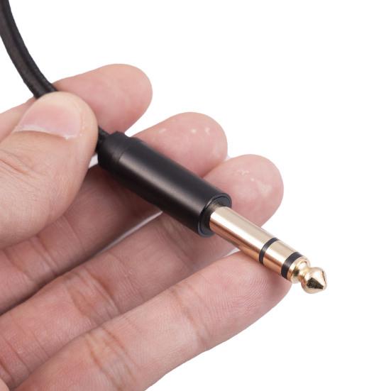 Стерео аудиокабель 3,5 мм - 6,35 мм Позолоченный интерфейс Стабильная передача Защита от помех Универсальный стерео