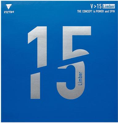 Мягкая резина VICTAS для настольного тенниса V15 Limber 020451 черного цвета MAX размера
