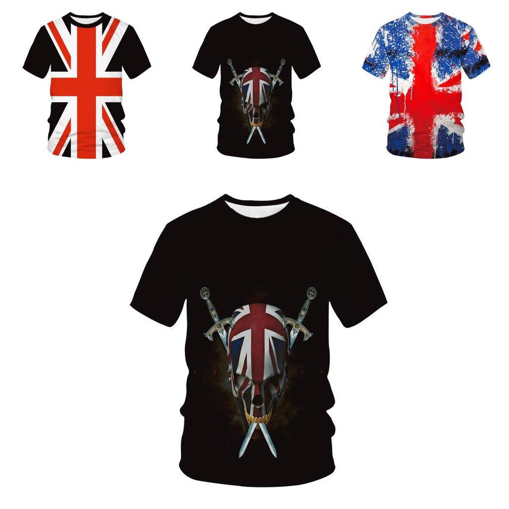Vintage Union Jack Logo T-shirt Distressed Retro Style Graphic For British Culture Lovers