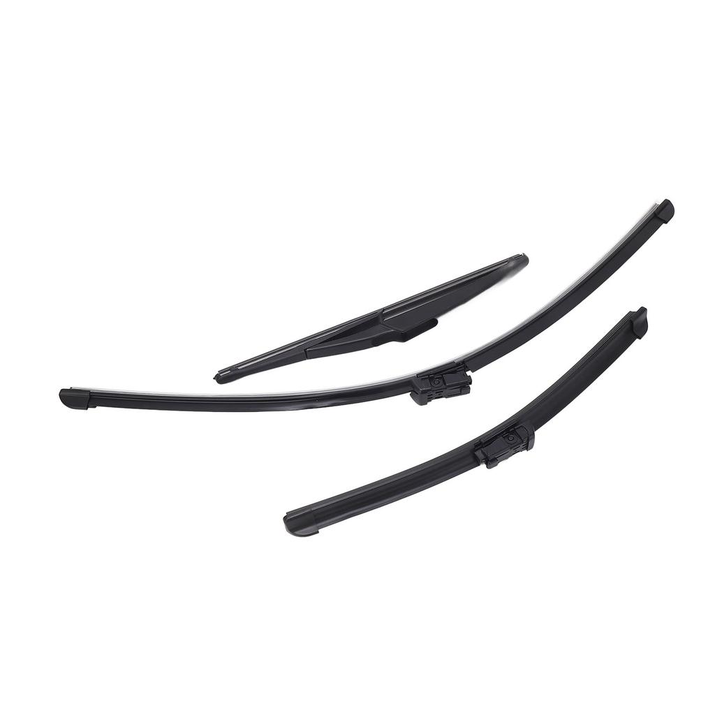 New 3Pcs Front Rear Wiper Blades Set for Fiat 500 500C 500L 2009 to 2026 Windshield Windscreen Tailgate Window Brushes Car Parts
