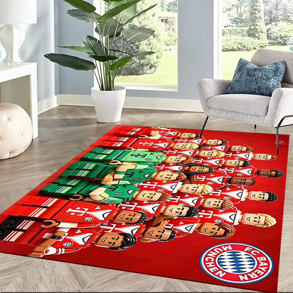 Bayern Munich Area Rug Design for Dormitory Balcony Dining Room Entryway Anti-slip Rug Office home decor Perfect Gift for Valentine's Wedding Birthday