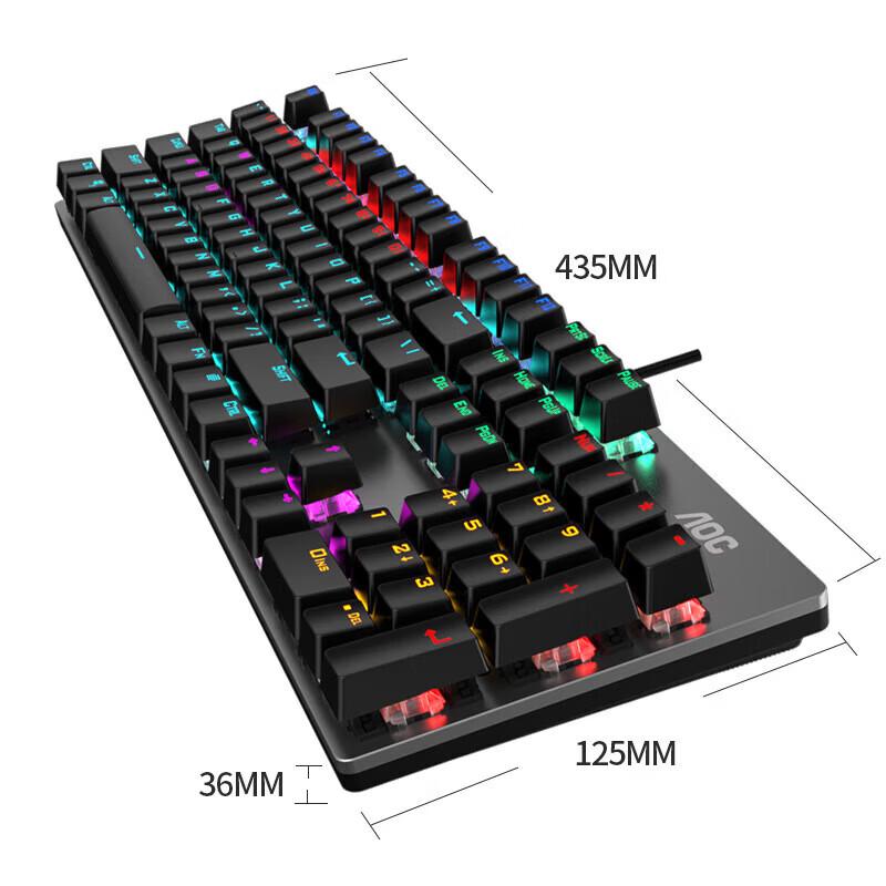 Проводная механическая клавиатура AOC GK410 с ковриком для мыши