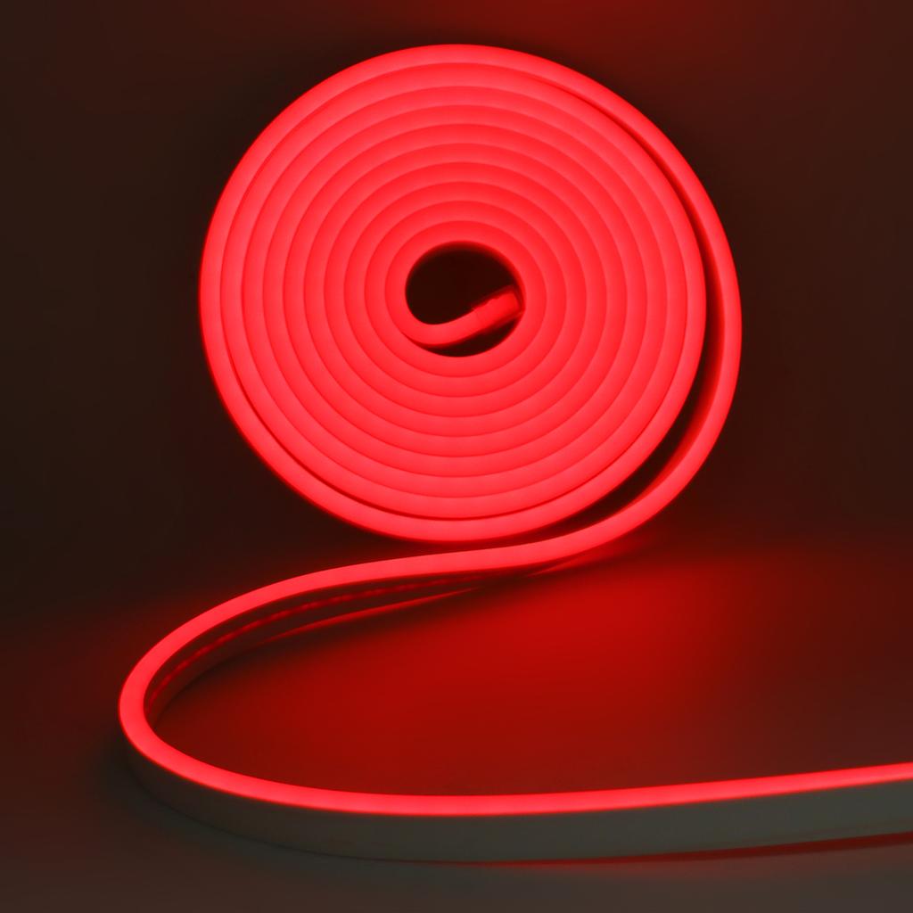 Battery Powered Flexible Neon LED Strip Lights 1M 2M 3M Waterproof DIY Design for Home Decoration White Warm Red Green Blue