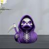 Grim Reaper Duck Figurine Collectible Scary Death Duck Statue Horror Duck Statue Halloween Gothic Decor