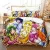 Новые 3D Аниме Каваи Девочки Улыбка PreCure! Комплект постельного белья Односпальный Полуторный Двуспальный Кинг-сайз Комплект для кровати Взрослый Детский Спальня Комплекты пододеяльников