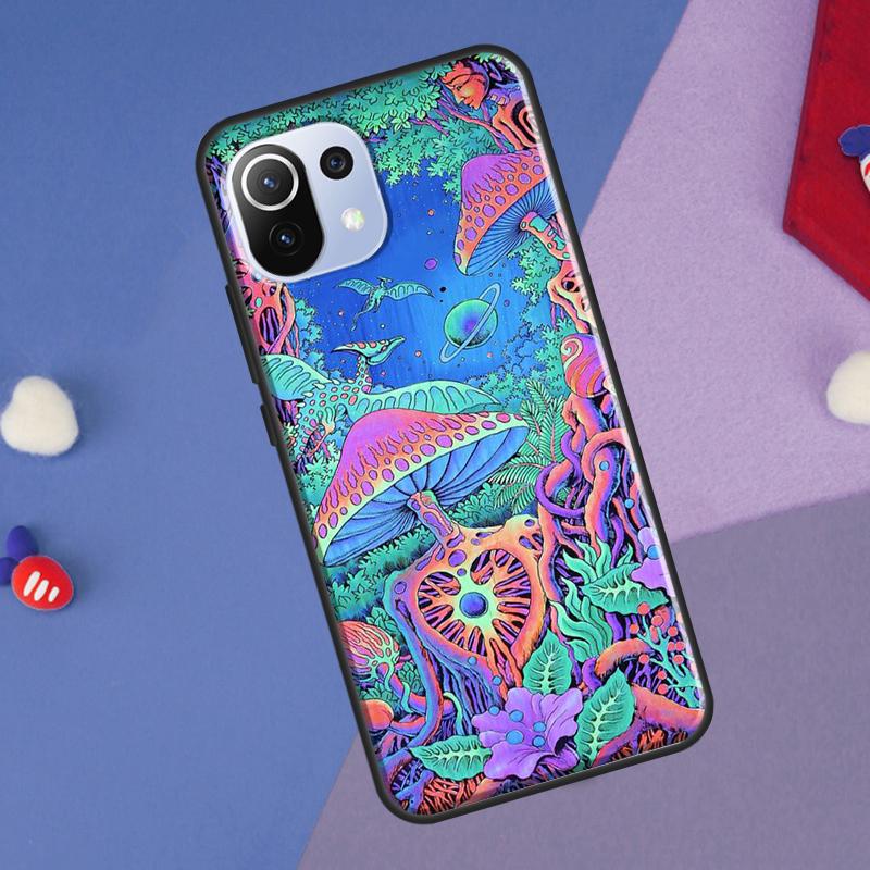 Психоделический арт-чехол с грибами для Xiaomi 14T Pro 11T 12T 13T 13 14 Ultra POCO X7 Pro X3 X5 F3 F5 F6 M6 X6 Pro