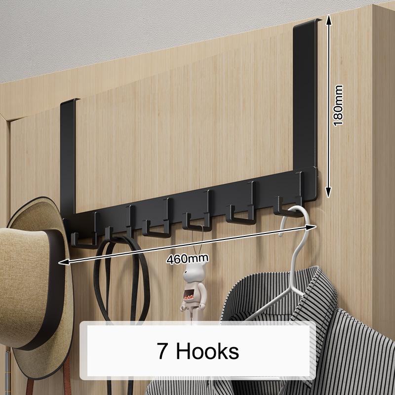 Крючки над дверью, 6 крючков, одежда, пальто, шляпа, вешалка для полотенец, органайзер для дома, ванной комнаты, держатель для кухонных принадлежностей