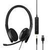 EPOS SENNHEISER ADAPT 165 USB II Wired Binaural Headset with Jack and Connection (1000916) - 3.5mm USB-A