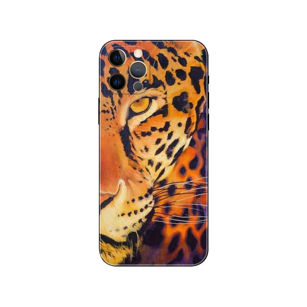 Чехол для телефона с изображением леопарда для iPhone Samsung Galaxy Redmi Xiaomi Oppo OnePlus Note SA 7 8 9 10 11 12 13 14 20 21 22 23 53 54 Pro Max Ultra TPU Soft