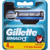 Сменные лезвия для бритвы Gillette Mach3, 4 шт. в упаковке 3014260243531 Бритва