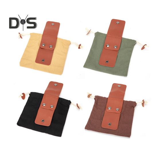 Сумка для сбора продовольствия на открытом воздухе, пояс из искусственной кожи, водонепроницаемая вощеная парусиновая сумка для сбора продовольствия, походная сумка для кемпинга, походов, подвесной органайзер для сбора фруктов