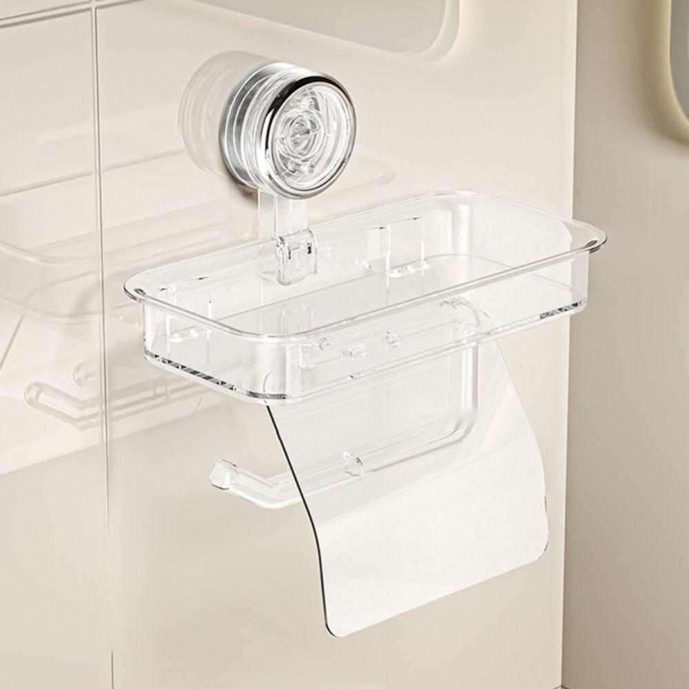 Настенный держатель для салфеток на присоске, держатель для туалетной бумаги без проколов, стеллаж для хранения в ванной комнате, дом