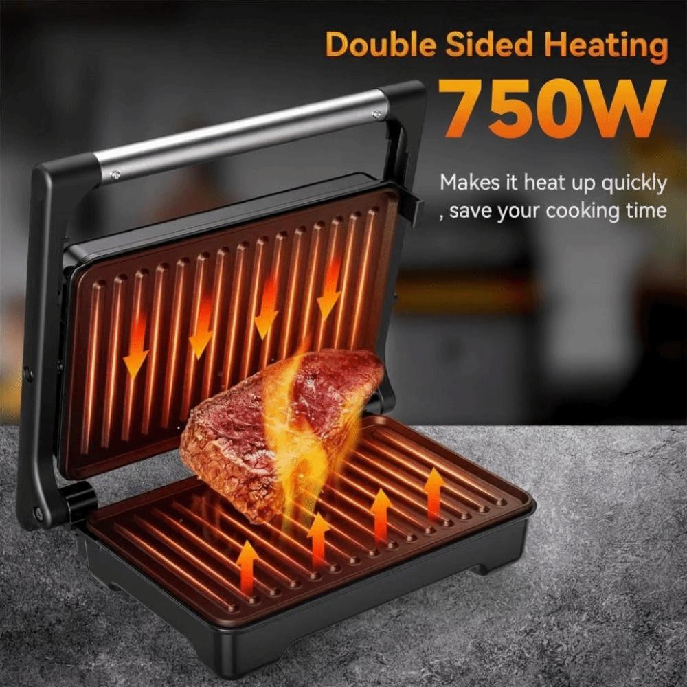 Quick Heating Sandwich Toaster Non-Stick Breakfast Maker Hot Dog Electric Sandwich Pan Breakfast