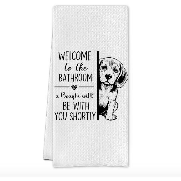Funny Australian Shepherd Bathroom Hand Towels, Aussie Dog Gifts for Women, Australian Shepherd Gifts, Dog Mom Lovers Gift Decorative Hand Towel for