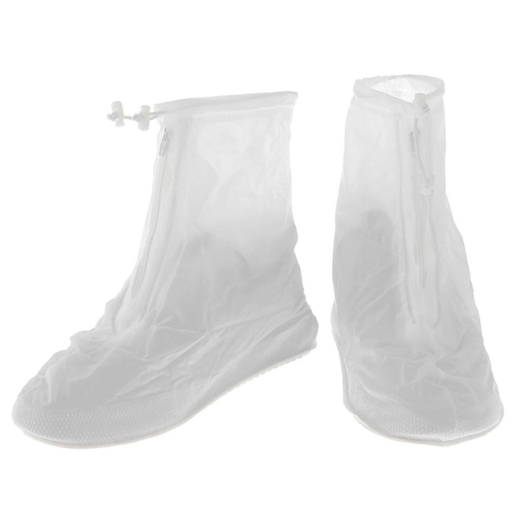 Waterproof shoe covers with zip foldable reusable adults rain
