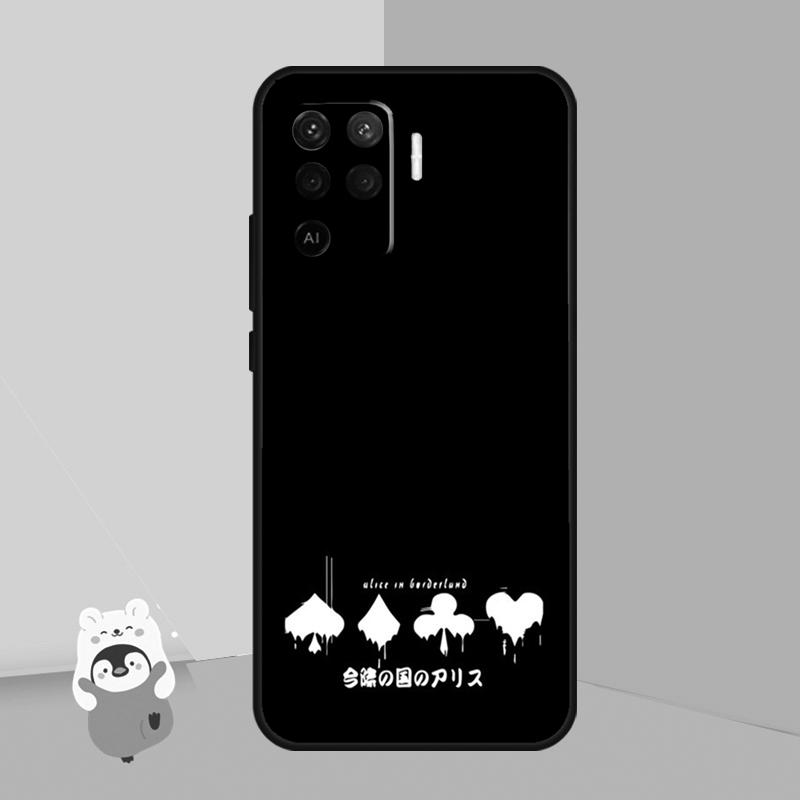 Чехол «Алиса в пограничье» для OPPO A74 A93 A83 A91 A53S A9 A5 A31 A53 2020 A15 A16 A1K A52 A72 A94 A54, чехол