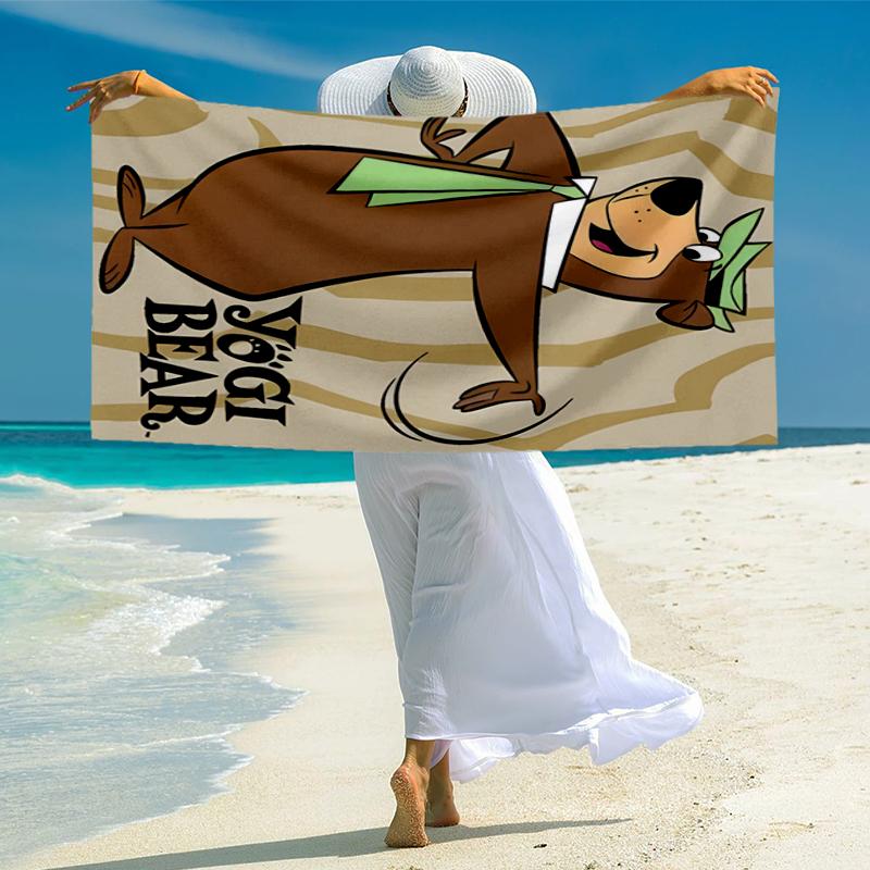 Yogi Bear Show Fashion Beach Towel: Ideal for Summer Adventures Soft, absorbent and quick drying suitable for swimming and bathing