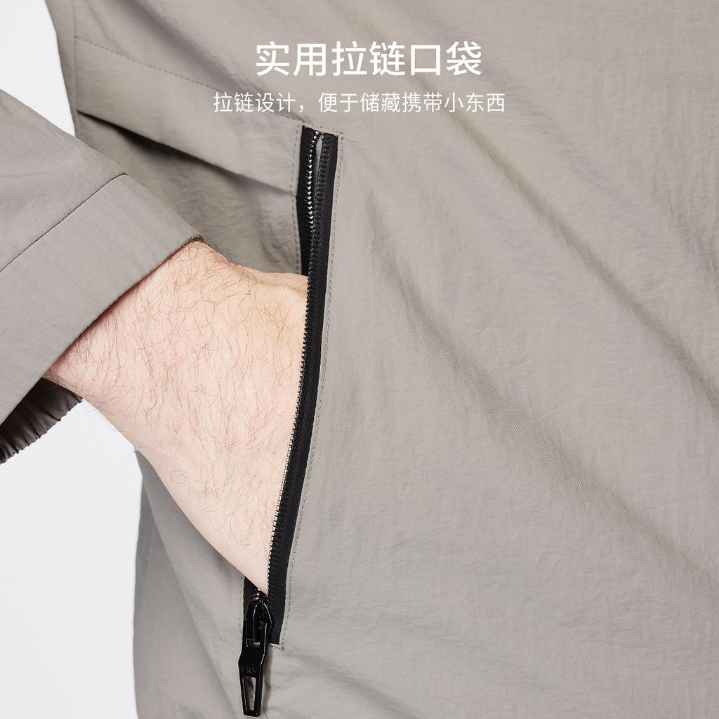 [Three dimensional texture] Spring and summer new business casual hooded solid color cardigan long sleeved jacket for men