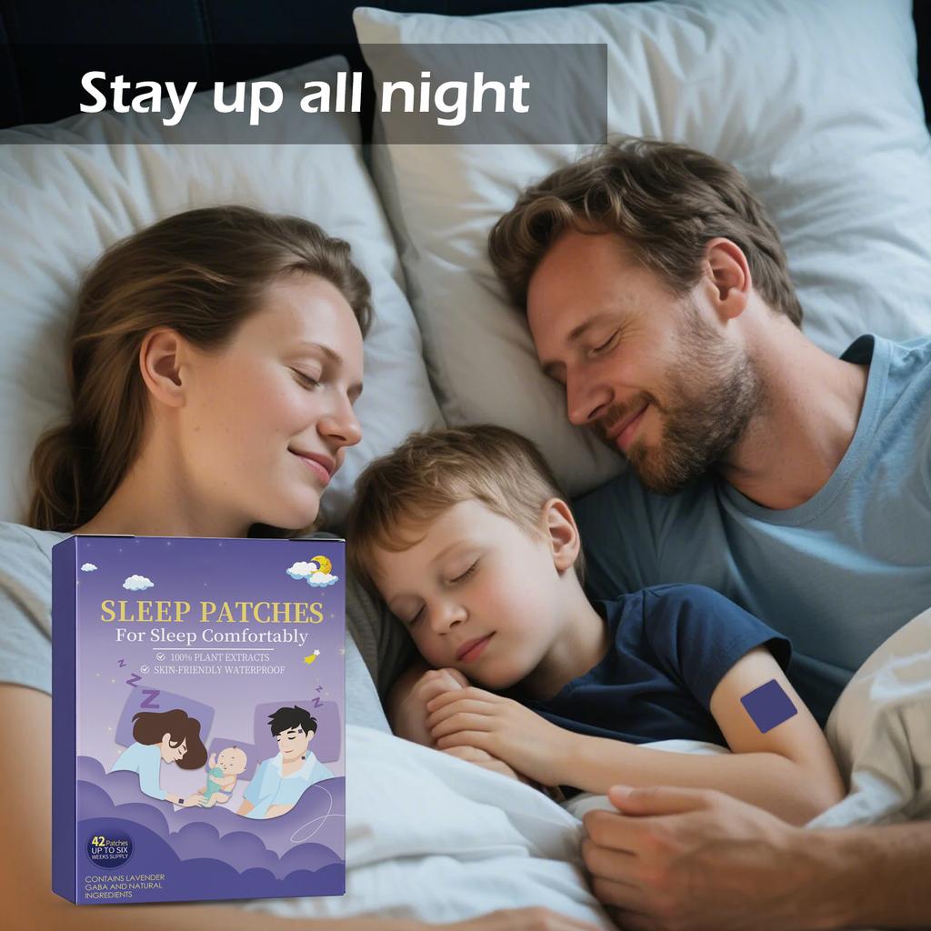 Пластырь для сна для взрослых, очень сильный, простой в использовании пластырь для сна, расслабляйтесь и просыпайтесь отдохнувшими, длительный комфорт в ночное время
