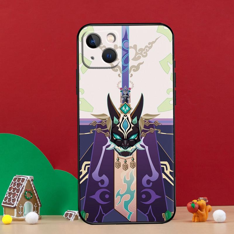 Чехол для телефона Genshin Impact Сяо Для iPhone 16 15 Pro 11 14 Pro Max 12 13 Mini XS X XR 16 Plus 16e Чехол Coque