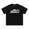 Cross-border new graffiti letter printing European and American street trendy brands loose and versatile casual men's and women's short-sleeved round