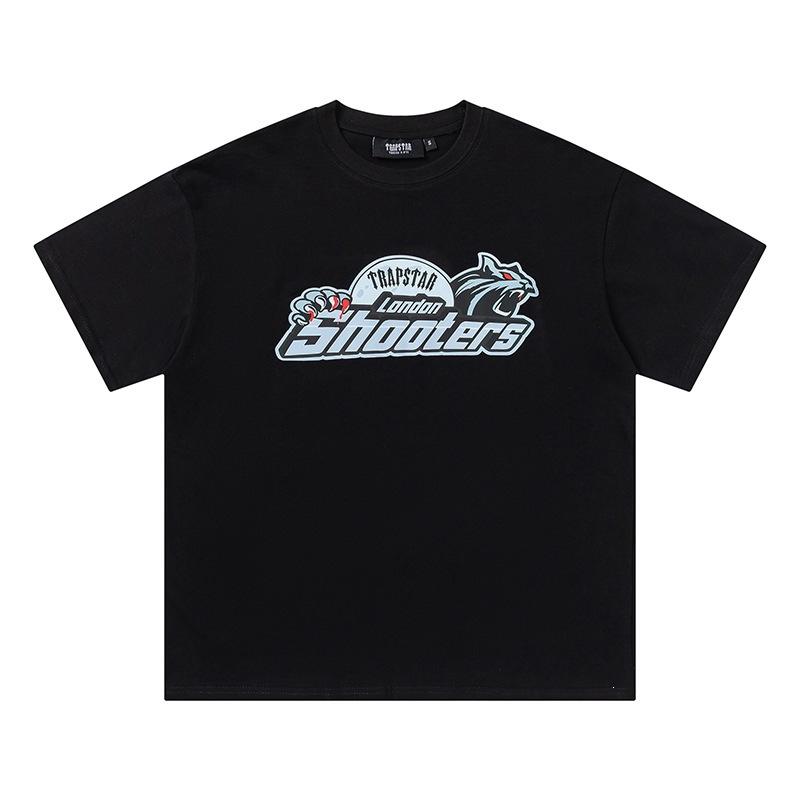 Cross-border new graffiti letter printing European and American street trendy brands loose and versatile casual men's and women's short-sleeved round
