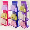 1PC Double-sided Six-mouth Bag Hanging Bag, Non-woven Hanging Handbag Storage Hanging Bag, Bag Storage Bag