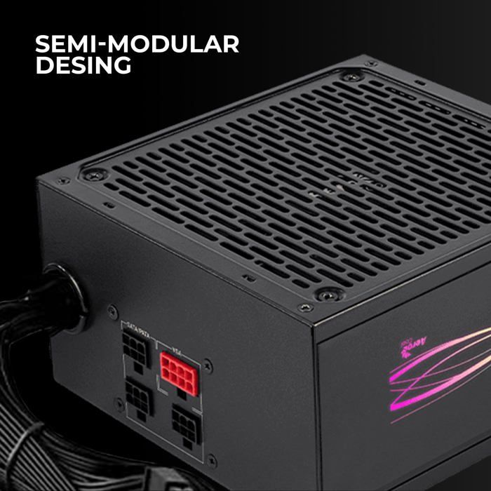 Bloc d'alimentation - Aerocool - LUX PRO RGB 750M - 750W - 80Plus Bronze - Éclairage LED RGB