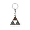 The Legend of Zeldas Pendant Keyring for Men Women Vintage Triforce Triangle Amulet Key Chain Cosplay Party Jewelry Gifts