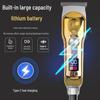 Men's Portable Electric Hair Clippers with Digital Display for Carving and Bald Styles