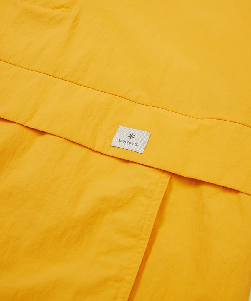 Snowpeak Apparel Таслан Тканый Яркий Короткий Рукав Анорак Королевский Желтый (S24Mmlan56)