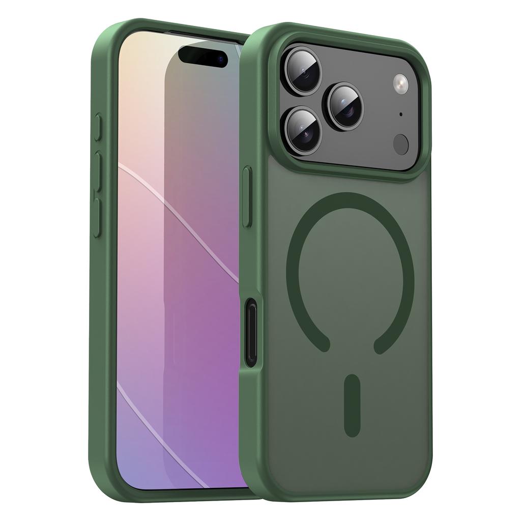 iPhone 17 Pro Magsafe Phone Case,Translucent Matte Shockproof Magnetic Phone Cover for iPhone 17 Pro