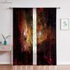Мечтательный пейзаж звездного неба, 3D-печатные шторы из полиэфирного волокна, индивидуальные шторы, подходят для спальни, украшения гостиной