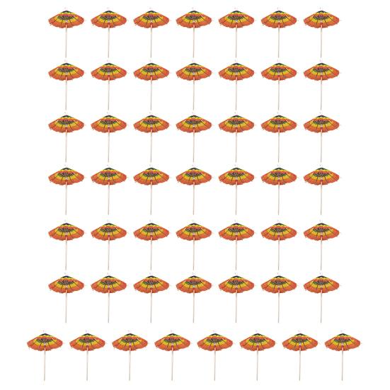 50 шт. Коктейльные зонтики Коктейльные палочки Красочные зонтики для фруктовых напитков Мини-зонтик Зубочистки Гавайские принадлежности для вечеринок