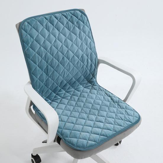 Plush Seat Cushion with Adjustable Design Soft Comfortable Chair Pad Removable Foldable Backrest Cushion