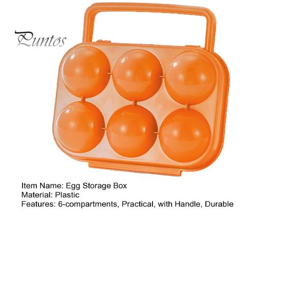 Ящик для яиц с 6 сетками и ручкой, большой емкости, ударопрочный, компактный, портативный, для хранения яиц
