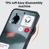 Полупрозрачный противоударный чехол для Nothing Phone 3 6,67 дюйма, ТПУ, матовая рамка, магнитная беспроводная зарядка, задняя крышка из твердого пластика