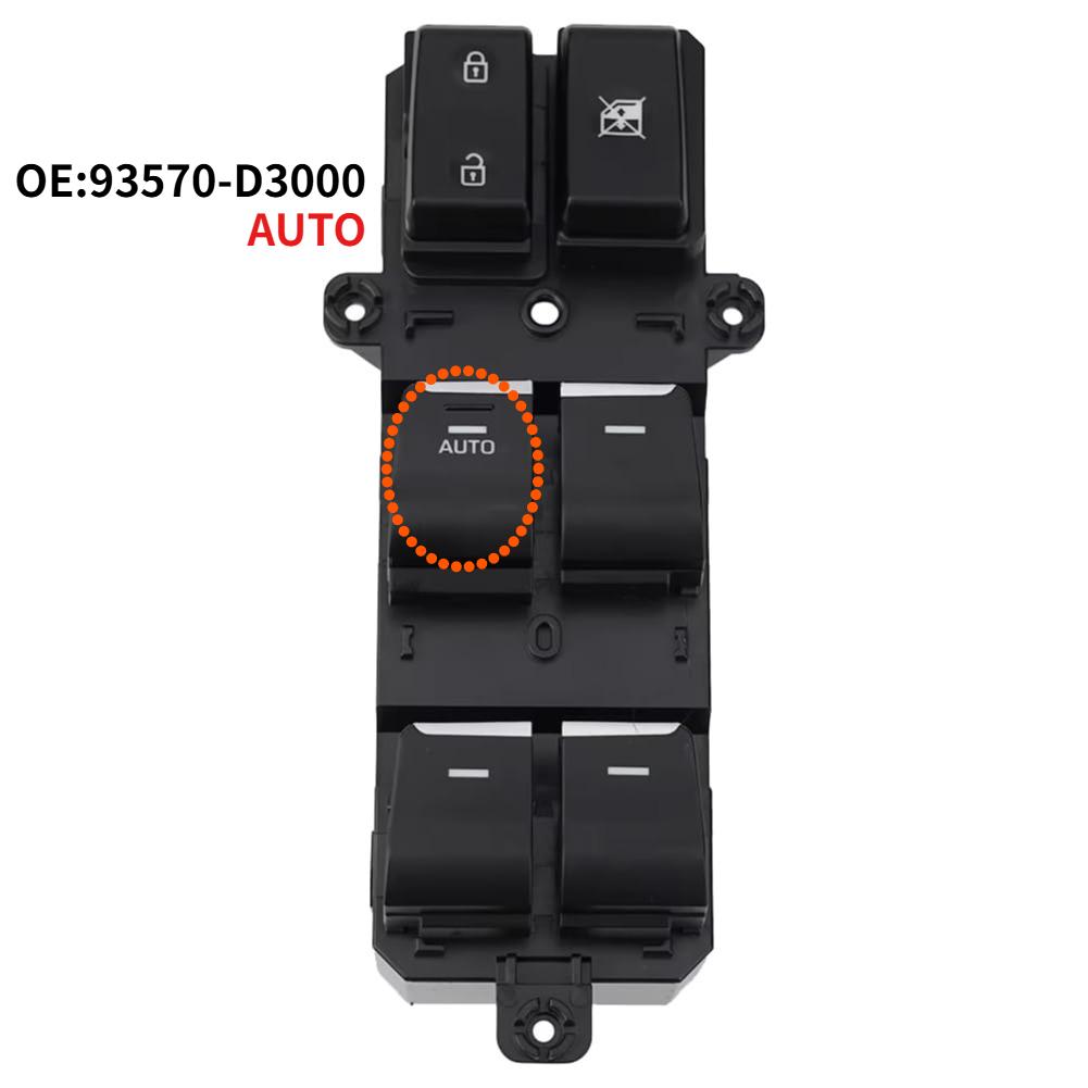 Front Left Power Window Switch with AUTO DOWN for Hyundai Tucson 2016- Car Accessories 93570-D3050 93570-D3000 93570-D3051