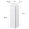 Yamazaki One-Hand Dispenser, White, Approx. W5.5 x D5.5 x H18.5cm, Tower Design, Detergent, Lotion, and Alcohol Compatible, Easy to Clean, Product Num