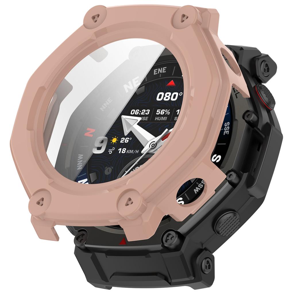Чехол для ПК+Закаленное стекло для Amazfit T-rex3 Pro Защитный бампер для ремешка умных часов Huami Trex3Pro 48 мм Защитная крышка экрана