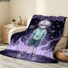 Custom Name,Killua Zoldyck Printed Flannel Blanket, soft throw for bedroom sofa, washable, Christmas present, great gift.