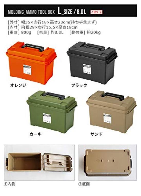 Пластиковый ящик для инструментов AMMO TOOL BOX S S [Хаки / размер]
