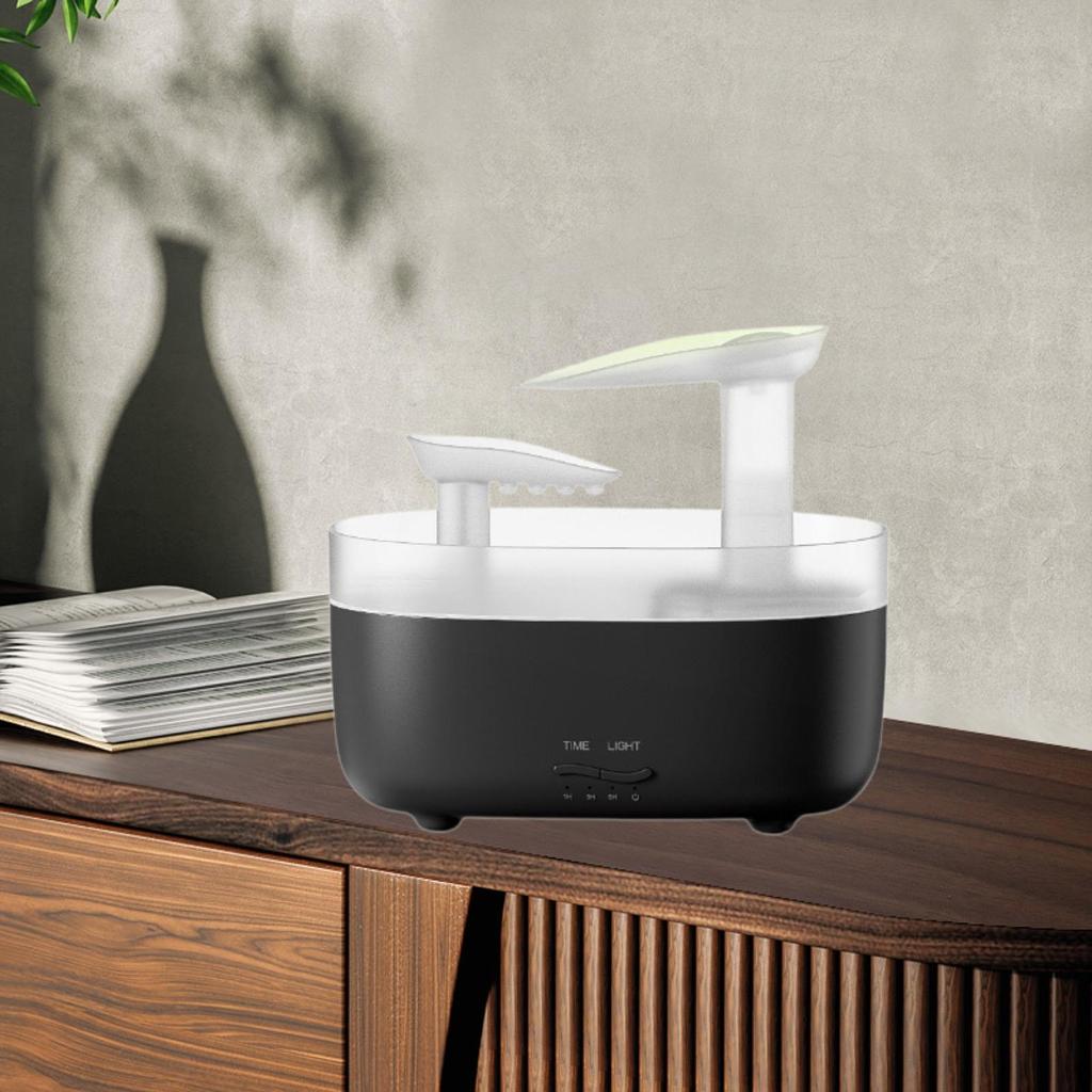 Air Humidifier Essential Oil Diffuser Auto Off Switch Yoga Silent Living Room Ambient Light Settings